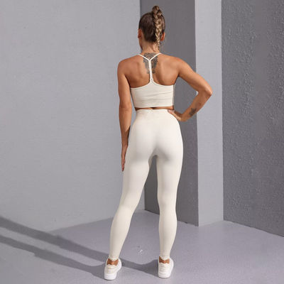 Conjunto de yoga y leggings para mujer, ropa deportiva personalizada - Foto 4