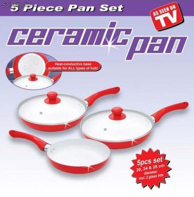 Conjunto Frigideiras em Cerâmica (5 peças) Ceramic Pan