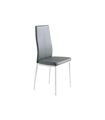 Conjunto mesa + 4 sillas Emma acabado negro/gris., Color - Cristal y tapizado - Foto 2