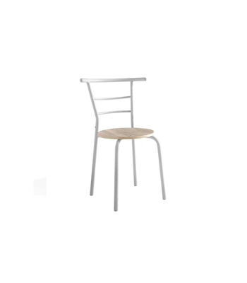 Conjunto mesa y 2 sillas María, en acabado blanco y roble canadian, Color - - Foto 2