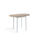 Conjunto mesa y 2 sillas María, en acabado blanco y roble canadian, Color - - Foto 3