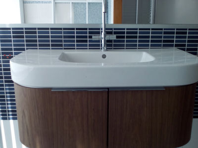 Conjunto mueble cuarto de baño DURAVIT Happy D 1000 mm Nogal. - Foto 4