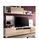 Conjunto mueble salon television Fuerte del Rey en blanco y natural 180 - 1