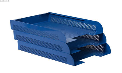 Conjunto sobremesa 8 piezas chapa perforada color azul - Sistemas David - Foto 3