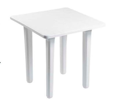Conjunto terraza de 4 sillas sin apoyabrazos con mesa cuadrada 70 x 70 cm - Foto 3