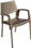 Conjunto terraza Efecto rattan de 4 sillas con mesa 70 x 70 cm - Foto 4