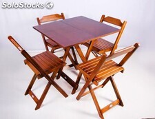 Conjuntos de Mesas e Cadeiras Dobráveis