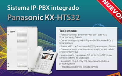 Conmutador ip-pbx panasonic kx-HTS32