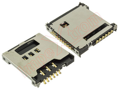 Connector com leitor de cartão micro SIM e memória micro sd pra LG Cookie Smart, - Foto 2