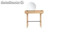 Console scandi-giapponese con specchio quercia chiaro JAPANSK