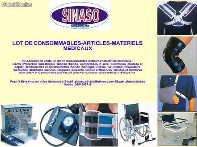 consommable et matériel médicaux