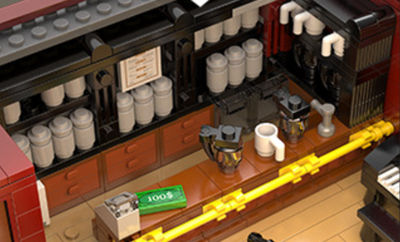 Construindo brinquedos compatíveis com Lego, estação de metrô britânica - Foto 4