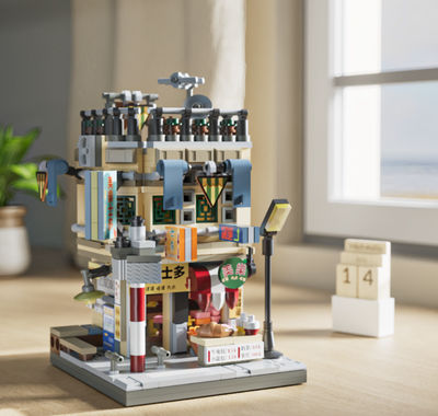 Construindo brinquedos compatíveis com Lego, loja de conveniência - Foto 2