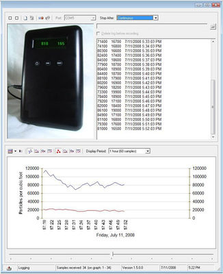 Contador y Registrador Portátil Digital de Partículas mediante Tecnología Láser - Foto 3