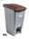 Container mit Pedal 60 Liters (Recycling-Aufkleber). Deckel in braun - Sistemas - 1