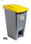 Container mit Pedal 60 Liters (Recycling-Aufkleber). Deckel in Gelb - Sistemas - 1