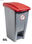 Container mit Pedal 60 Liters (Recycling-Aufkleber). Deckel in rot - Sistemas - 1