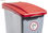 Container mit Pedal 80 Liters (Recycling-Aufkleber). Deckel in rot - Sistemas - Foto 2