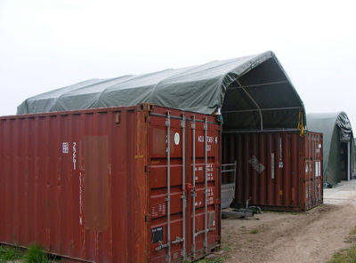 Container Überdachung, Zelte, Containerzelt (mehrere Großen) - Foto 3