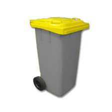 Contenedor basura 120L amarillo
