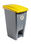 Contenedor con pedal 60 litros con adhesivo reciclaje. Tapa Amarilla - Sistemas - 1