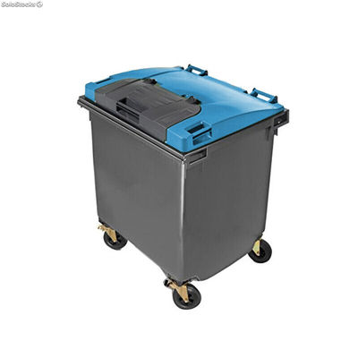 Contenedor de basura 1100L MOD2015 doble tapa azul