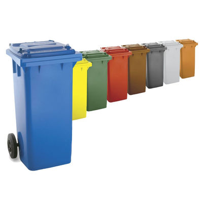 Contenedor de basura en polietileno de alta densidad 120 litros varios colores - Foto 5