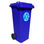 Contenedor de basura en polietileno de alta densidad 140 litros varios colores - 1