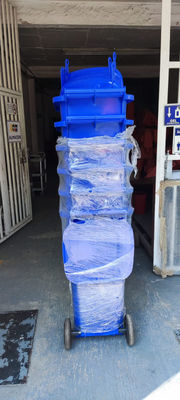 Contenedor de basura en polietileno de alta densidad 140 litros varios colores - Foto 5