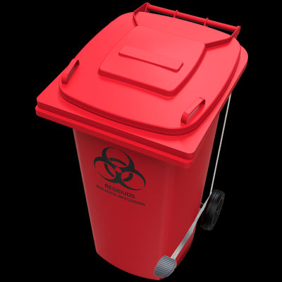 Contenedor de basura en polietileno de alta densidad 240 litros varios colores - Foto 3