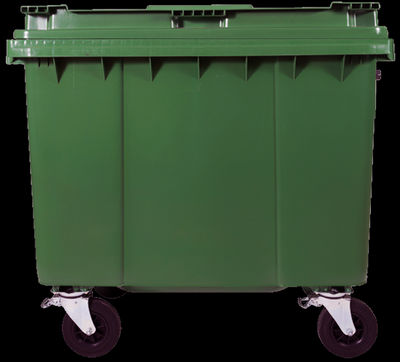 Contenedor de basura en polietileno de alta densidad 660 litros varios colores