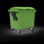 Contenedor de basura en polietileno de alta densidad 770 litros varios colores - 1