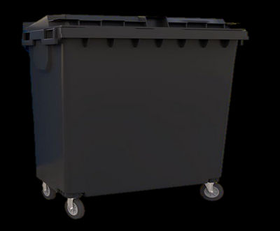 Contenedor de basura en polietileno de alta densidad 770 litros varios colores - Foto 2