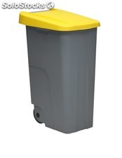 Contenedor denox eco 110 litros tapa amarilla