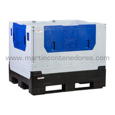 Contenedor Papelera PP reciclaje 80 litros en color azul - Zeta Trades  S.L.U.