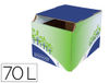 Contenedor papelera reciclaje fellowes sobremesa carton 100% reciclado montaje