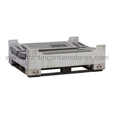 Contenedor plástico PCA00111 1200x1000x750/550 mm 5 patines - Foto 2