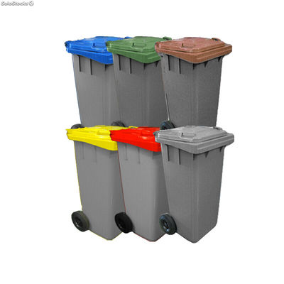 Contenedores de basura 360 Lts verde