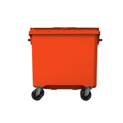 Contenedores de basura premium 1100L naranja601