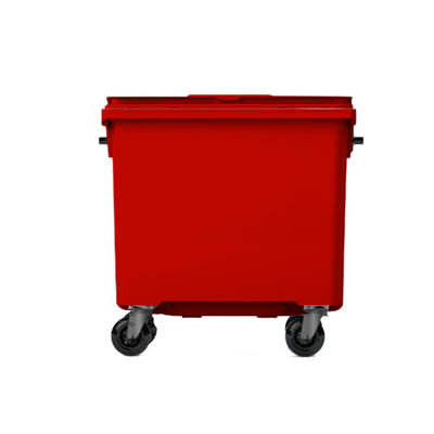Contenedores de basura premium 1100L rojo700