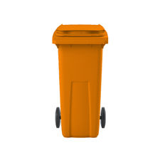 Contenedores de basura premium 120L naranja