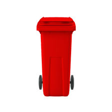 Contenedores de basura premium 120L rojo