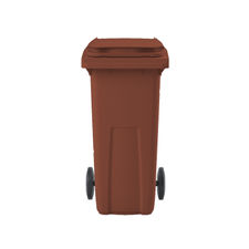 Contenedores de basura premium 240L marrón908