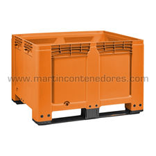 Contentor plástico 1200x1000x790/578 mm 2 patins