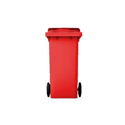 Contentores de lixo 120 L vermelho