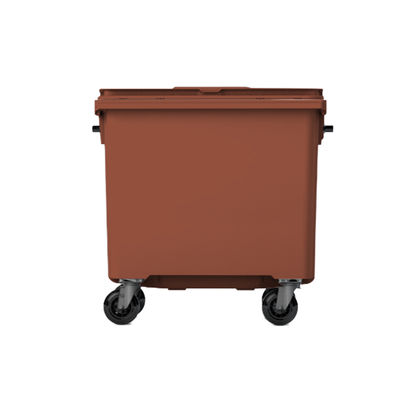 Contentores de lixo premium 1000 L marrom908