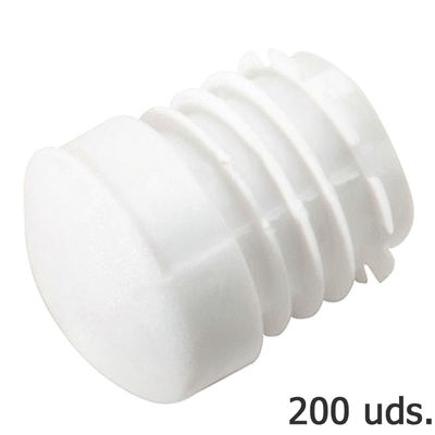 Contera Plastico Redonda Interior Blanca Para Tubo Exterior Ã 18 mm. Bolsa 200