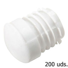 Contera Plastico Redonda Interior Blanca Para Tubo Exterior Ã 30 mm. Bolsa 200