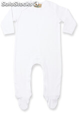 Contrast long sleeved sleep suit Pigiama neonato a contrasto maniche lunghe