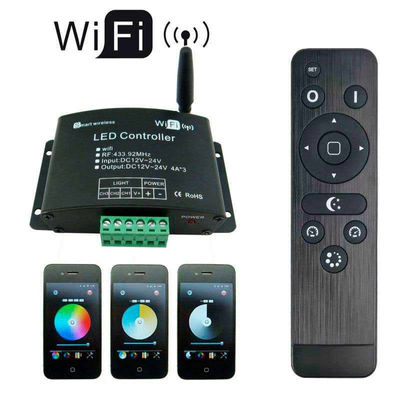 Controlador wifi-led v03 (mono dual rgb) + rf controle. Loja Online LEDBOX.